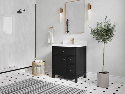 Sonoma 30 in W x 22 in D Reeded Free Standing Single Sink Bathroom Vanity - Willow Bath and Vanity