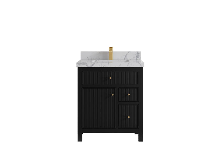 Sonoma 30 in W x 22 in D Reeded Free Standing Single Sink Bathroom Vanity - photo 23