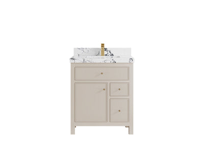 Sonoma 30 in W x 22 in D Reeded Free Standing Single Sink Bathroom Vanity - Willow Bath and Vanity