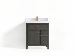 Sonoma 30 in W x 22 in D Reeded Free Standing Single Sink Bathroom Vanity - photo 1