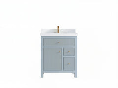 Sonoma 30 in W x 22 in D Reeded Free Standing Single Sink Bathroom Vanity - photo 1