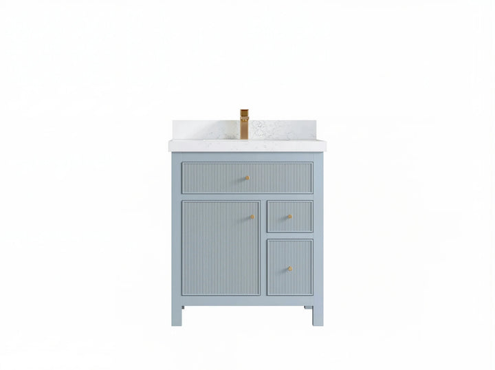 Sonoma 30 in W x 22 in D Reeded Free Standing Single Sink Bathroom Vanity - photo 1