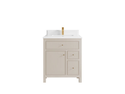 Sonoma 30 in W x 22 in D Reeded Free Standing Single Sink Bathroom Vanity - Willow Bath and Vanity