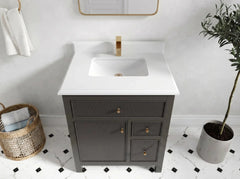 Sonoma 30 in W x 22 in D Reeded Free Standing Single Sink Bathroom Vanity - photo 31