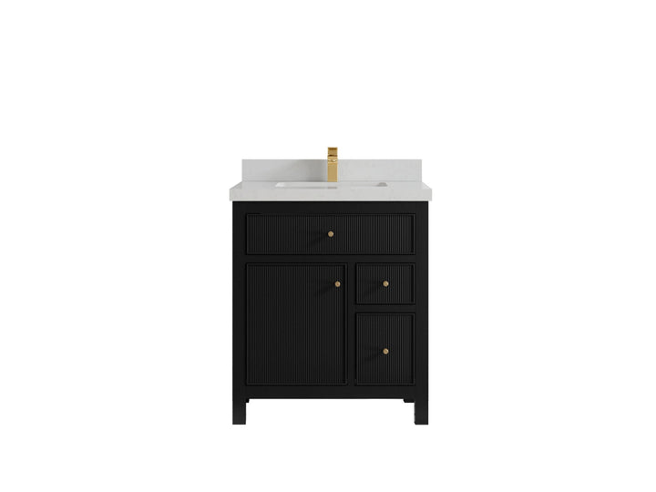 Sonoma 30 in W x 22 in D Reeded Free Standing Single Sink Bathroom Vanity - photo 13
