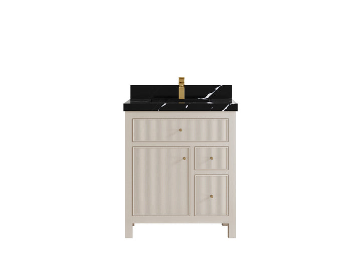 Sonoma 30 in W x 22 in D Reeded Free Standing Single Sink Bathroom Vanity - photo 7