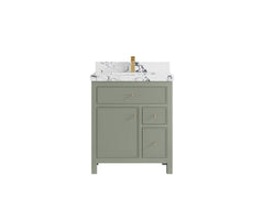Sonoma 30 in W x 22 in D Reeded Free Standing Single Sink Bathroom Vanity - photo 22