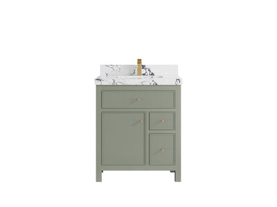 Sonoma 30 in W x 22 in D Reeded Free Standing Single Sink Bathroom Vanity - Willow Bath and Vanity