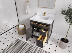 Sonoma 30 in W x 22 in D Reeded Free Standing Single Sink Bathroom Vanity - photo 2