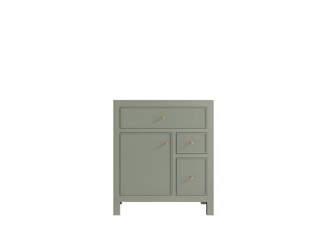 Sonoma 30 in W x 22 in D Reeded Free Standing Single Sink Bathroom Vanity | 
              
                Evergreen
                
                  
             - SON-CAB-EGN-29 - photo №6