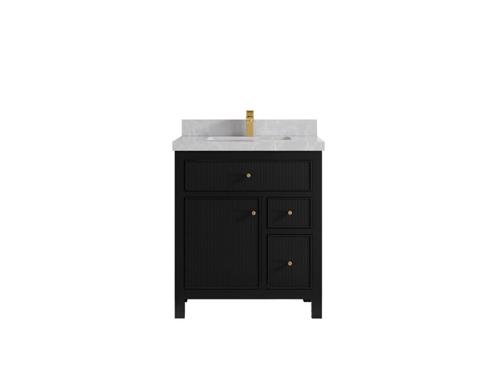 Sonoma 30 in W x 22 in D Reeded Free Standing Single Sink Bathroom Vanity - photo 18