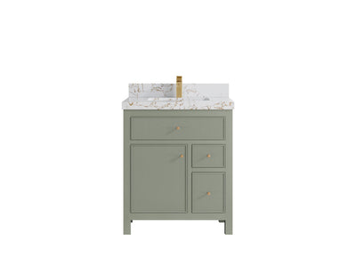 Sonoma 30 in W x 22 in D Reeded Free Standing Single Sink Bathroom Vanity - Willow Bath and Vanity