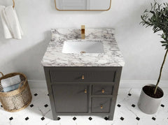 Sonoma 30 in W x 22 in D Reeded Free Standing Single Sink Bathroom Vanity - photo 24