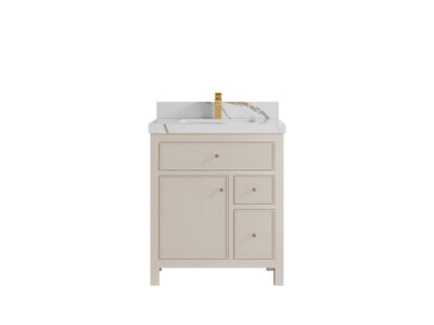 Sonoma 30 in W x 22 in D Reeded Free Standing Single Sink Bathroom Vanity - Willow Bath and Vanity