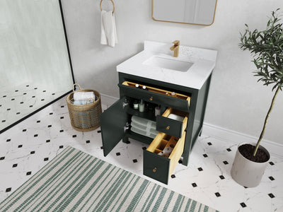 Sonoma 30 in W x 22 in D Reeded Free Standing Single Sink Bathroom Vanity - Willow Bath and Vanity