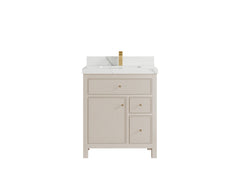 Sonoma 30 in W x 22 in D Reeded Free Standing Single Sink Bathroom Vanity - photo 9