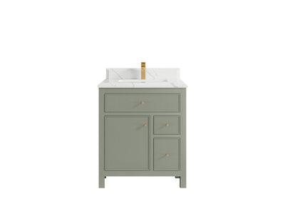 Sonoma 30 in W x 22 in D Reeded Free Standing Single Sink Bathroom Vanity - Willow Bath and Vanity