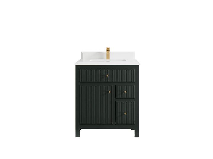 Sonoma 30 in W x 22 in D Reeded Free Standing Single Sink Bathroom Vanity - photo 15