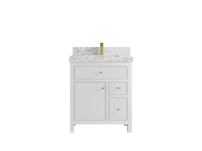 Sonoma 30 in W x 22 in D Reeded Free Standing Single Sink Bathroom Vanity - Willow Bath and Vanity