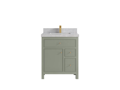 Sonoma 30 in W x 22 in D Reeded Free Standing Single Sink Bathroom Vanity - Willow Bath and Vanity