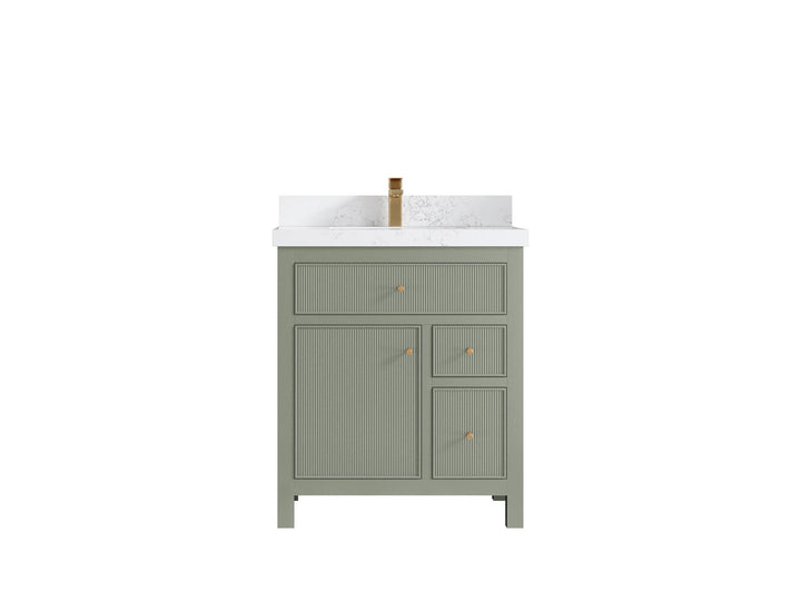 Sonoma 30 in W x 22 in D Reeded Free Standing Single Sink Bathroom Vanity - photo 1