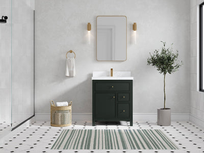 Sonoma 30 in W x 22 in D Reeded Free Standing Single Sink Bathroom Vanity - Willow Bath and Vanity