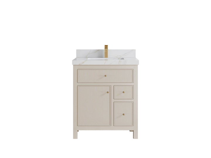 Sonoma 30 in W x 22 in D Reeded Free Standing Single Sink Bathroom Vanity - photo 11