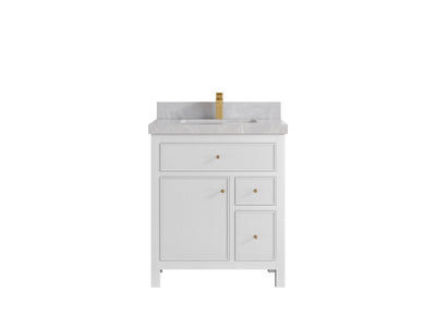 Sonoma 30 in W x 22 in D Reeded Free Standing Single Sink Bathroom Vanity - Willow Bath and Vanity
