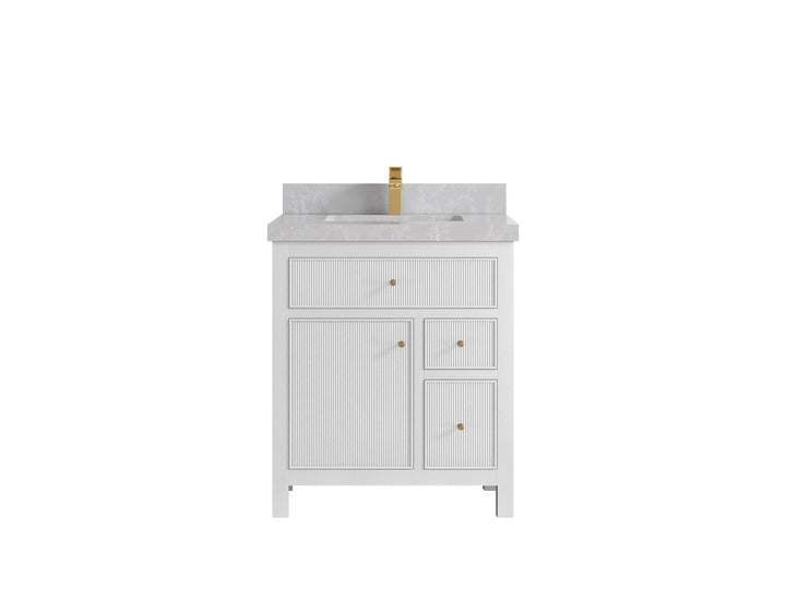 Sonoma 30 in W x 22 in D Reeded Free Standing Single Sink Bathroom Vanity - photo 18