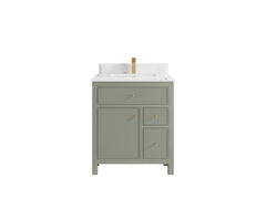 Sonoma 30 in W x 22 in D Reeded Free Standing Single Sink Bathroom Vanity - photo 15