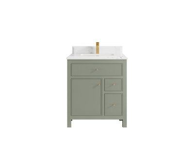 Sonoma 30 in W x 22 in D Reeded Free Standing Single Sink Bathroom Vanity - Willow Bath and Vanity