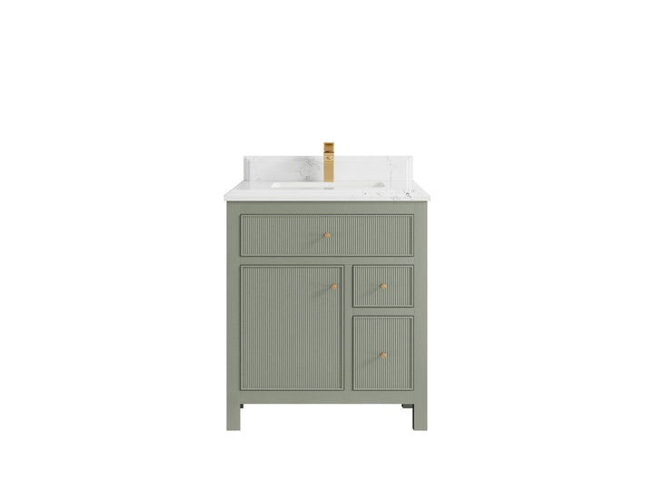 Sonoma 30 in W x 22 in D Reeded Free Standing Single Sink Bathroom Vanity - photo 15