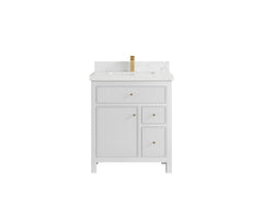 Sonoma 30 in W x 22 in D Reeded Free Standing Single Sink Bathroom Vanity - photo 17