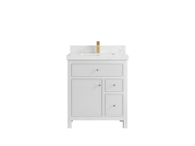 Sonoma 30 in W x 22 in D Reeded Free Standing Single Sink Bathroom Vanity - Willow Bath and Vanity