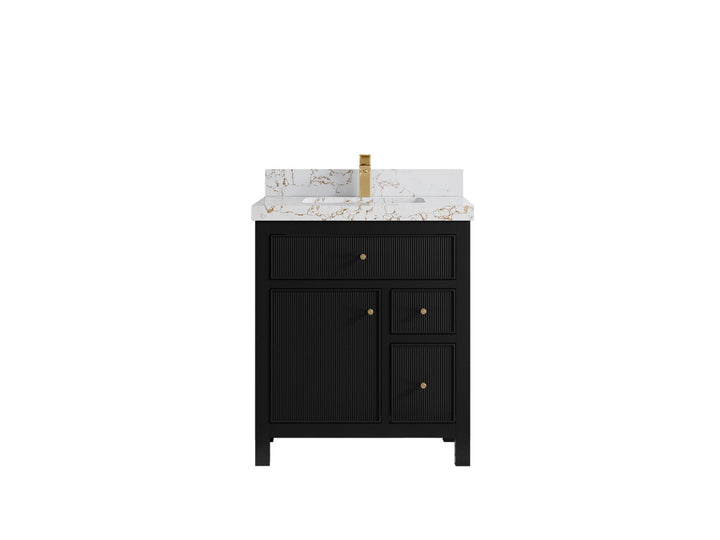 Sonoma 30 in W x 22 in D Reeded Free Standing Single Sink Bathroom Vanity - photo 21