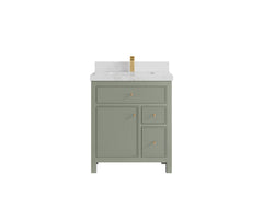 Sonoma 30 in W x 22 in D Reeded Free Standing Single Sink Bathroom Vanity - photo 10
