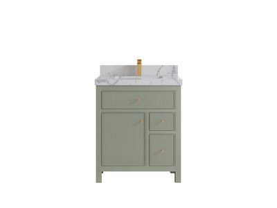 Sonoma 30 in W x 22 in D Reeded Free Standing Single Sink Bathroom Vanity - Willow Bath and Vanity