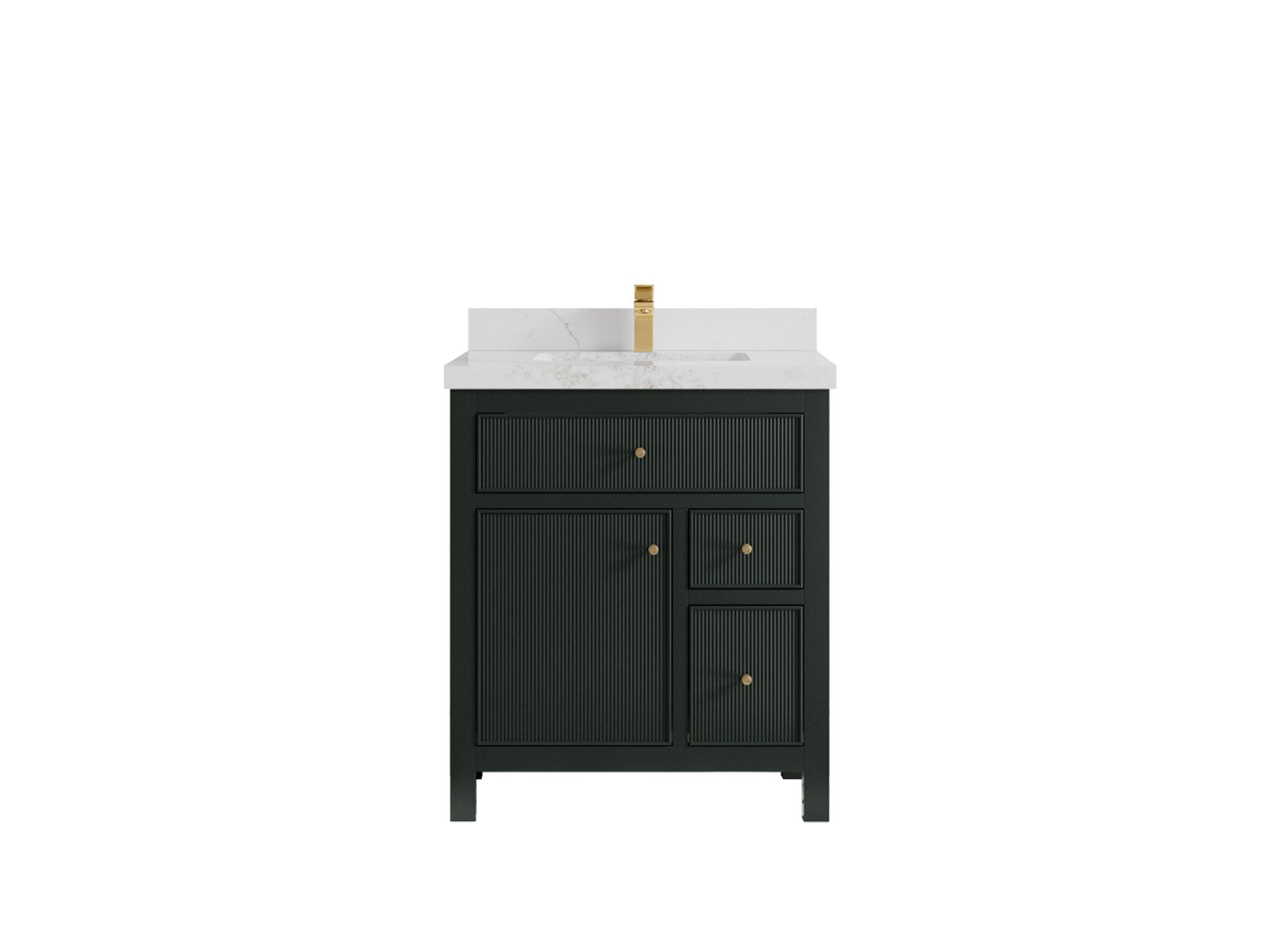 Sonoma 30 in W x 22 in D Reeded Free Standing Single Sink Bathroom Vanity - Willow Bath and Vanity
