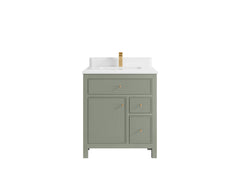 Sonoma 30 in W x 22 in D Reeded Free Standing Single Sink Bathroom Vanity - photo 16