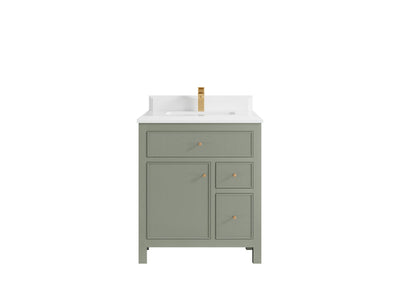 Sonoma 30 in W x 22 in D Reeded Free Standing Single Sink Bathroom Vanity - Willow Bath and Vanity