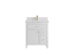 Sonoma 30 in W x 22 in D Reeded Free Standing Single Sink Bathroom Vanity - photo 10