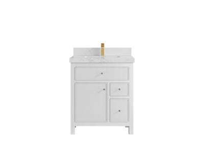 Sonoma 30 in W x 22 in D Reeded Free Standing Single Sink Bathroom Vanity - Willow Bath and Vanity