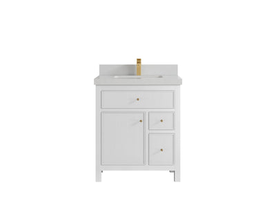 Sonoma 30 in W x 22 in D Reeded Free Standing Single Sink Bathroom Vanity - Willow Bath and Vanity