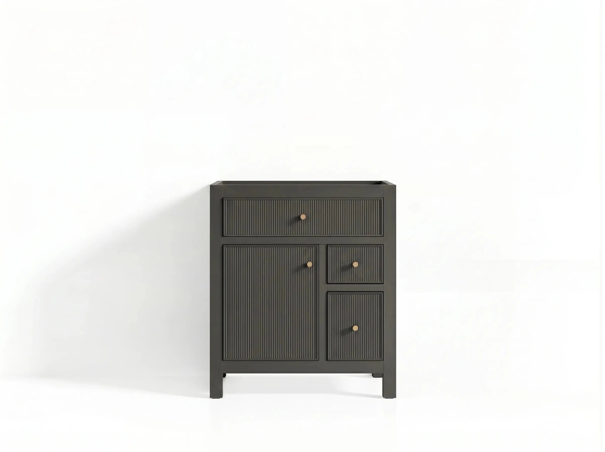 Sonoma 30 in W x 22 in D Reeded Free Standing Single Sink Bathroom Vanity - Willow Bath and Vanity