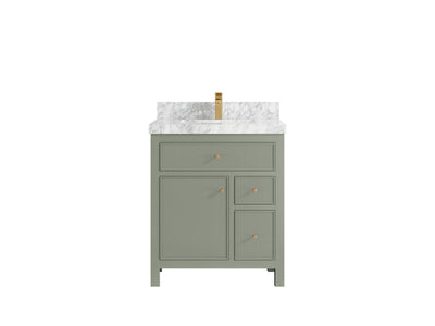 Sonoma 30 in W x 22 in D Reeded Free Standing Single Sink Bathroom Vanity - Willow Bath and Vanity