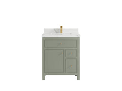 Sonoma 30 in W x 22 in D Reeded Free Standing Single Sink Bathroom Vanity - photo 9