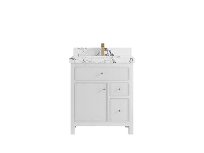 Sonoma 30 in W x 22 in D Reeded Free Standing Single Sink Bathroom Vanity - Willow Bath and Vanity