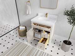 Sonoma 30 in W x 22 in D Reeded Free Standing Single Sink Bathroom Vanity - photo 3
