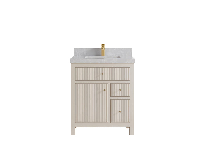 Sonoma 30 in W x 22 in D Reeded Free Standing Single Sink Bathroom Vanity - photo 18