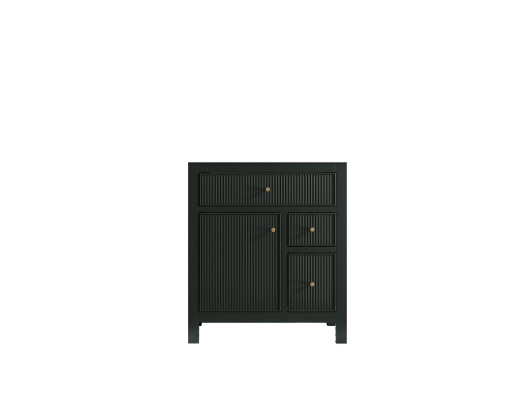 Sonoma 30 in W x 22 in D Reeded Free Standing Single Sink Bathroom Vanity | 
              
                Dark Forest Green
                
                  
             - SON-CAB-DGN-29 - photo №5